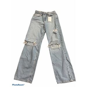 Forever 21 Womens Jeans 27 High Waist Ripped Denim Pants‎ Regular